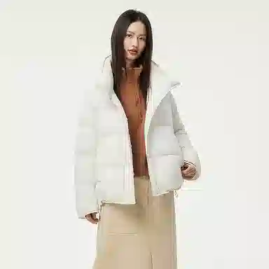 坦博尔 纯色立领长袖羽绒服 女款