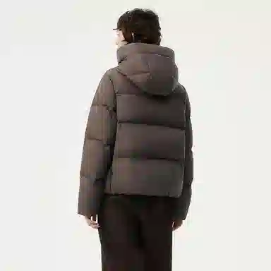 坦博尔 连帽纯色加厚羽绒服 女款