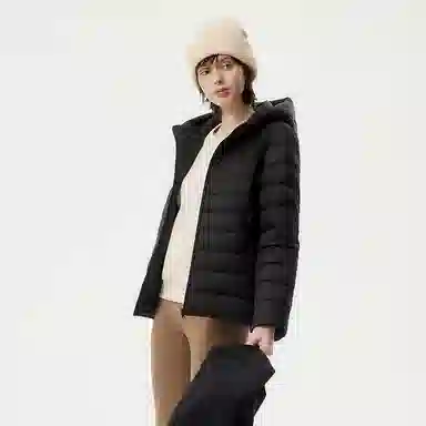 坦博尔 连帽短款纯色羽绒服 女款