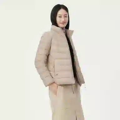 坦博尔 保暖修身羽绒服 女款 焦香米