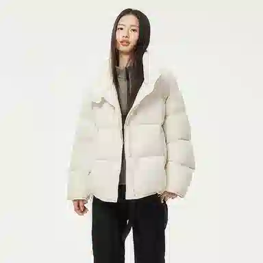 坦博尔 纯色立领长袖羽绒服 女款