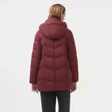 坦博尔 可脱卸帽蓄热科技保暖羽绒服 女款