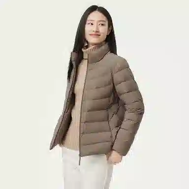 坦博尔 保暖修身羽绒服 女款 焦香米