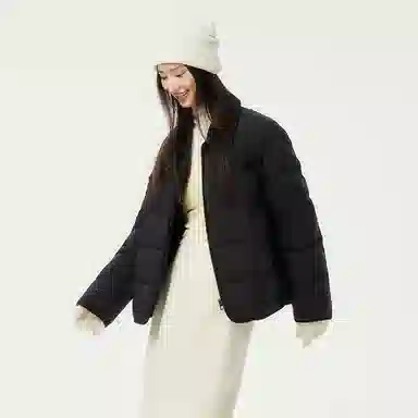 坦博尔 宽松翻领长袖羽绒服 女款