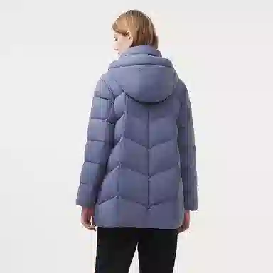 坦博尔 可脱卸帽蓄热科技保暖羽绒服 女款