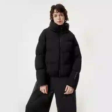 坦博尔 连帽纯色加厚羽绒服 女款