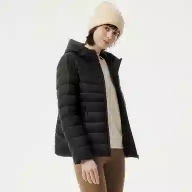 坦博尔 连帽短款纯色羽绒服 女款