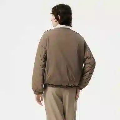 坦博尔 纯色圆领宽松羽绒服 女款