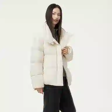 坦博尔 纯色立领长袖羽绒服 女款