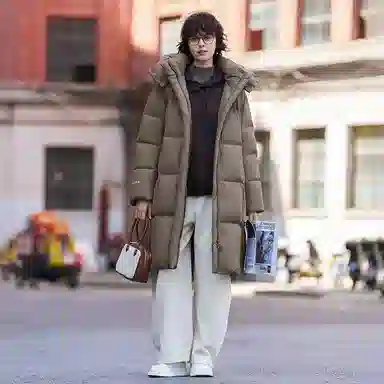 坦博尔 长款户外保暖休闲羽绒服 女款