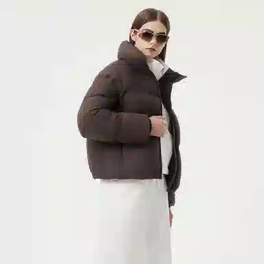 坦博尔 面包立领泡芙简约纯色羽绒服 女款