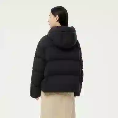 坦博尔 简约纯色连帽羽绒服 女款