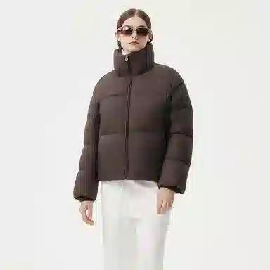 坦博尔 面包立领泡芙简约纯色羽绒服 女款