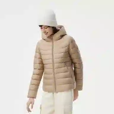 坦博尔 连帽短款纯色羽绒服 女款