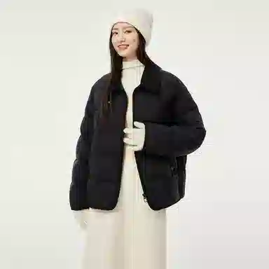 坦博尔 宽松翻领长袖羽绒服 女款