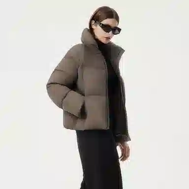 坦博尔 面包立领泡芙简约纯色羽绒服 女款