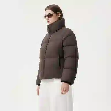 坦博尔 面包立领泡芙简约纯色羽绒服 女款