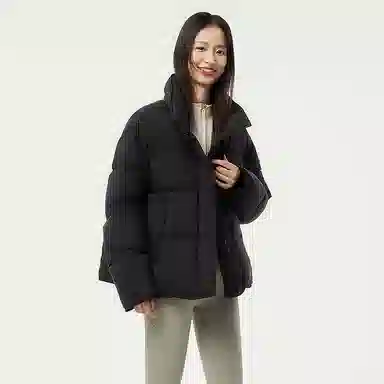 坦博尔 纯色立领长袖羽绒服 女款