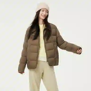 坦博尔 宽松翻领长袖羽绒服 女款