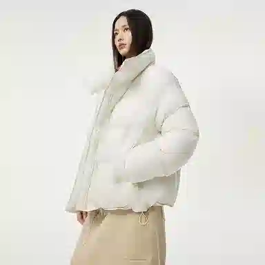 坦博尔 纯色立领长袖羽绒服 女款