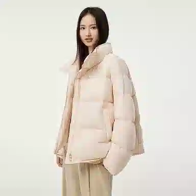 坦博尔 纯色立领长袖羽绒服 女款