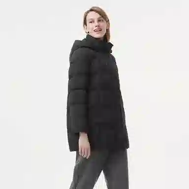 坦博尔 可脱卸帽蓄热科技保暖羽绒服 女款