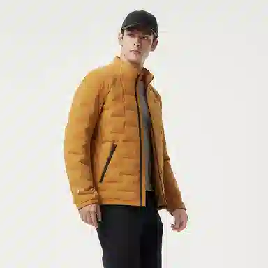 坦博尔 立领轻薄短款内胆叠穿保暖羽绒服 男款