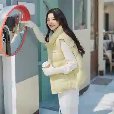 坦博尔 百搭时髦短款立领马甲羽绒服 女款