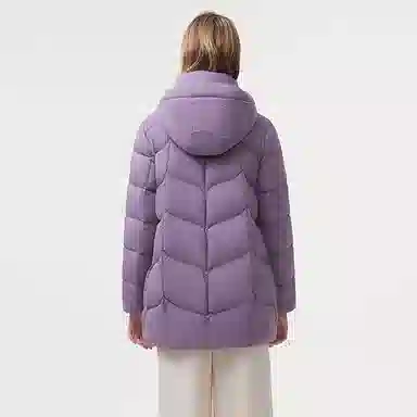 坦博尔 可脱卸帽蓄热科技保暖羽绒服 女款