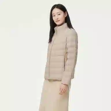 坦博尔 保暖修身羽绒服 女款 焦香米