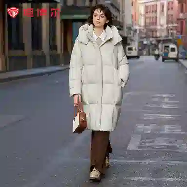 坦博尔 长款户外保暖休闲羽绒服 女款