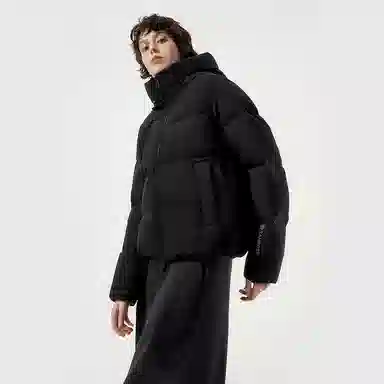 坦博尔 连帽纯色加厚羽绒服 女款