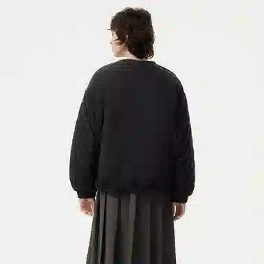 坦博尔 纯色圆领宽松羽绒服 女款