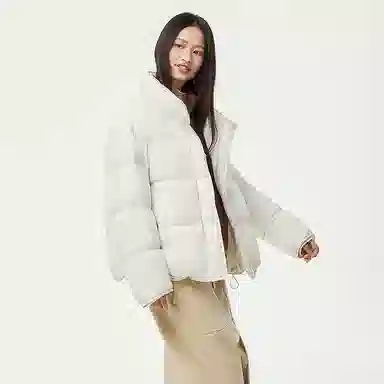 坦博尔 纯色立领长袖羽绒服 女款