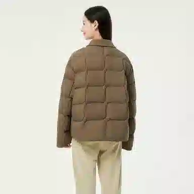 坦博尔 宽松翻领长袖羽绒服 女款