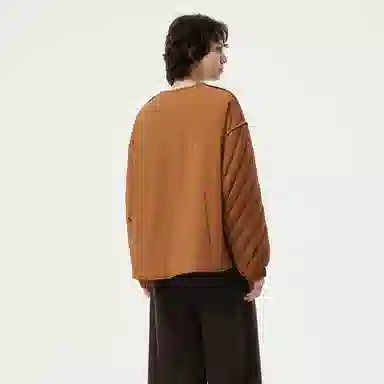 坦博尔 纯色圆领宽松羽绒服 女款