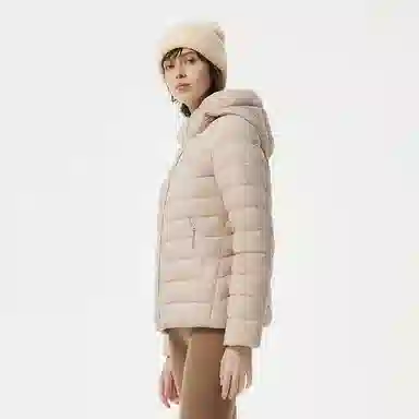 坦博尔 连帽短款纯色羽绒服 女款