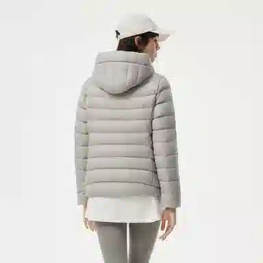 坦博尔 连帽短款纯色羽绒服 女款