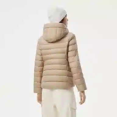 坦博尔 连帽短款纯色羽绒服 女款