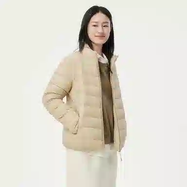 坦博尔 保暖修身羽绒服 女款 焦香米