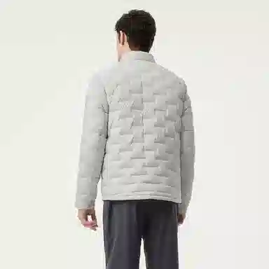 坦博尔 立领轻薄短款内胆叠穿保暖羽绒服 男款