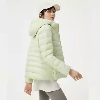 坦博尔 连帽短款纯色羽绒服 女款