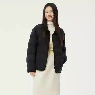 坦博尔 宽松翻领长袖羽绒服 女款