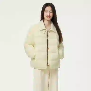 坦博尔 宽松翻领长袖羽绒服 女款