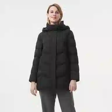 坦博尔 可脱卸帽蓄热科技保暖羽绒服 女款