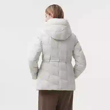 坦博尔 连帽纯色简约舒适时尚羽绒服 女款