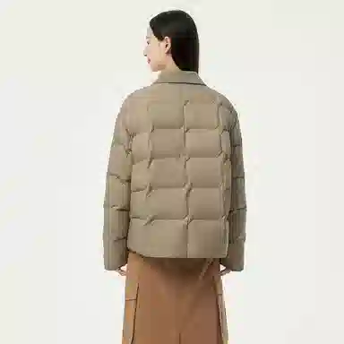 坦博尔 宽松翻领长袖羽绒服 女款