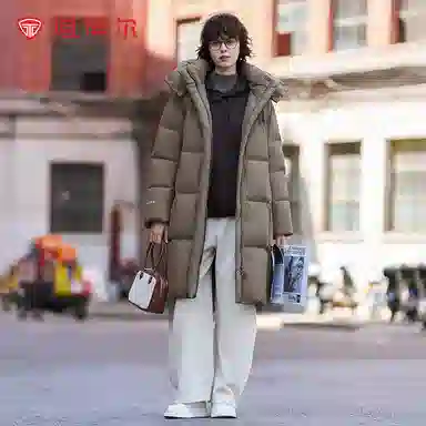 坦博尔 长款户外保暖休闲羽绒服 女款
