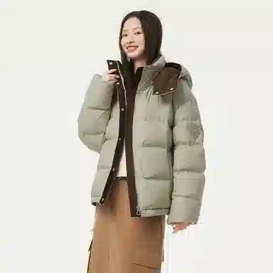 坦博尔 简约纯色保暖羽绒服 女款