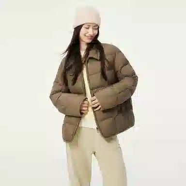 坦博尔 宽松翻领长袖羽绒服 女款